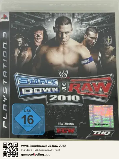 WWE SmackDown vs. Raw 2010 PlayStation 3, Germany box front