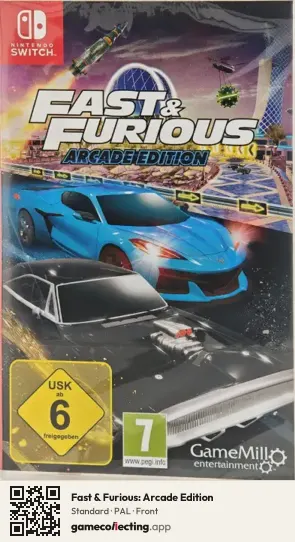 Fast & Furious: Arcade Edition Nintendo Switch, PAL box front