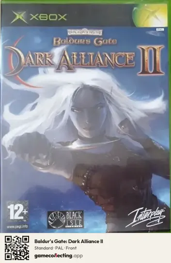 Baldur's Gate: Dark Alliance II Xbox, PAL box front