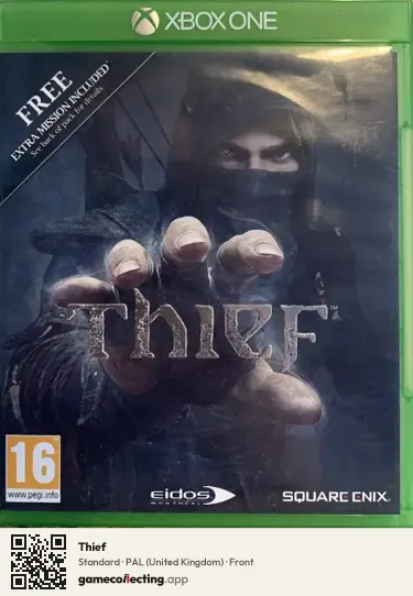 Thief Xbox One, United Kingdom box front