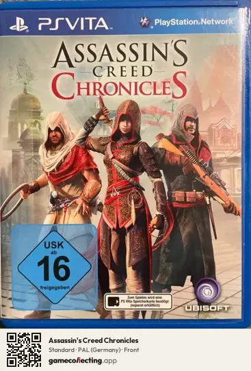 Assassin's Creed Chronicles PlayStation Vita, Germany box front
