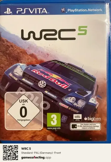 WRC 5 PlayStation Vita, Germany box front