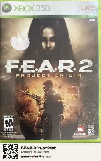F.E.A.R. 2: Project Origin Xbox 360, NTSC box front