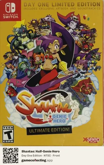 Shantae: Half-Genie Hero Nintendo Switch, NTSC box front