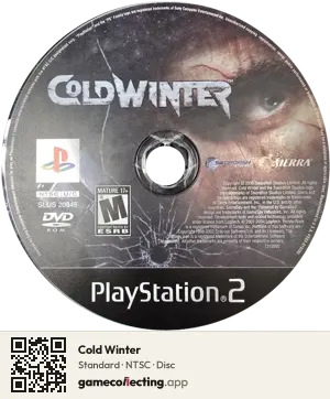Cold Winter PlayStation 2, NTSC disc