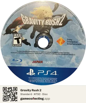 Gravity Rush 2 PlayStation 4, NTSC disc