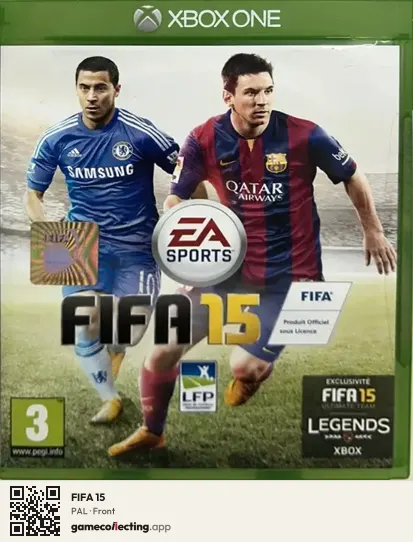 FIFA 15 Xbox One, PAL box front
