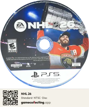 NHL 26 PlayStation 5, NTSC disc