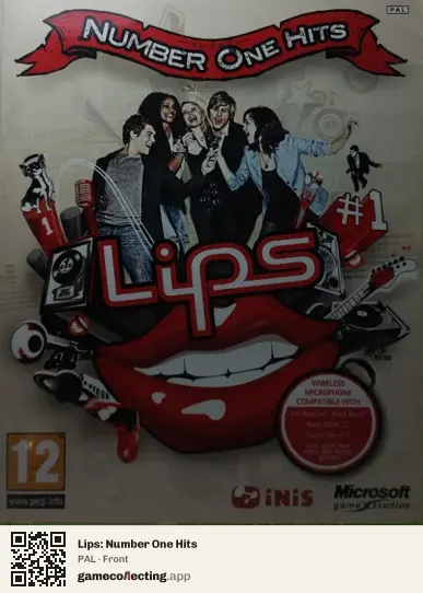 Lips: Number One Hits Xbox 360, PAL box front
