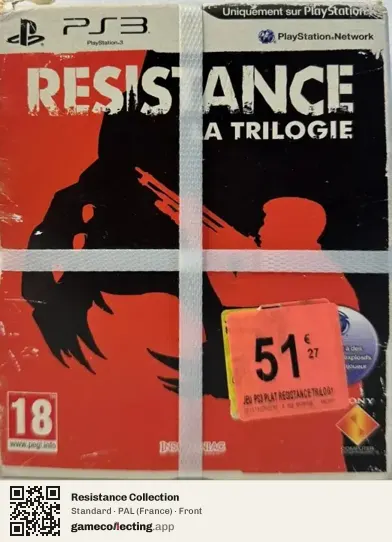 Resistance Collection PlayStation 3, France box front