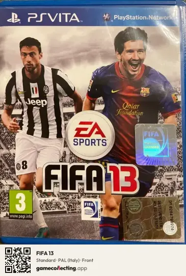 FIFA 13 PlayStation Vita, Italy box front