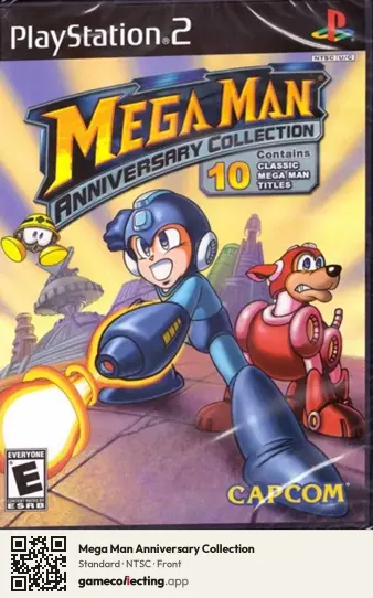 Mega Man Anniversary Collection PlayStation 2, NTSC box front