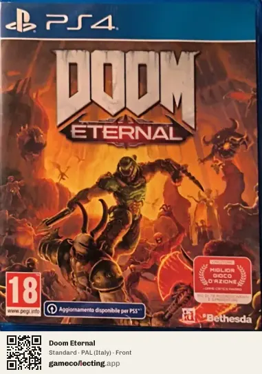 Doom Eternal PlayStation 4, Italy box front