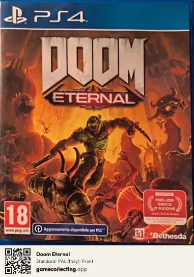 Doom Eternal PlayStation 4, Italy box front