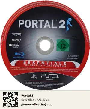 Portal 2 PlayStation 3, PAL disc