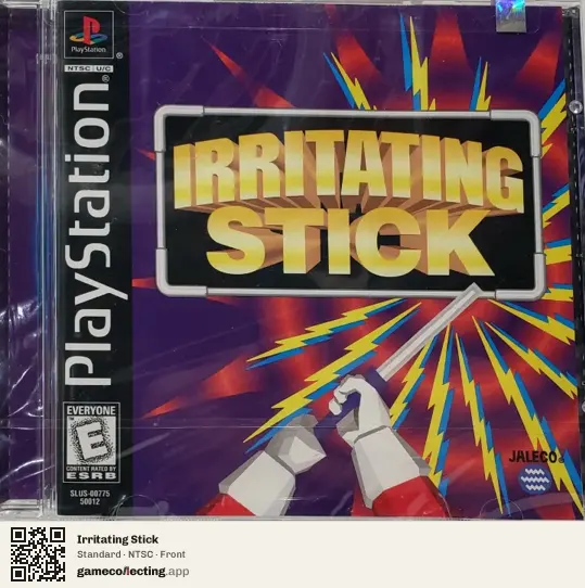 Irritating Stick PlayStation, NTSC box front