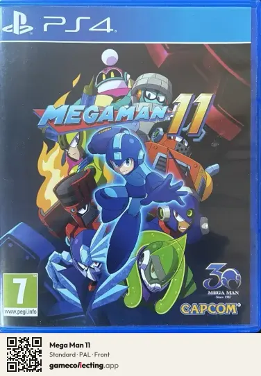 Mega Man 11 PlayStation 4, PAL box front