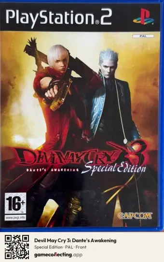 Devil May Cry 3: Dante's Awakening PlayStation 2, PAL box front