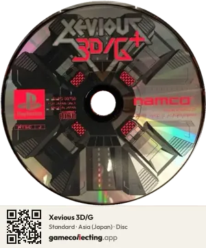 Xevious 3D/G PlayStation, Asia disc