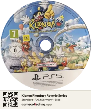 Klonoa Phantasy Reverie Series PlayStation 5, PAL disc