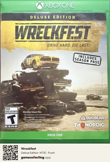 Wreckfest Xbox One, NTSC box front