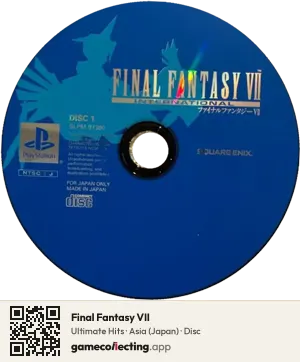 Final Fantasy VII PlayStation, Asia disc