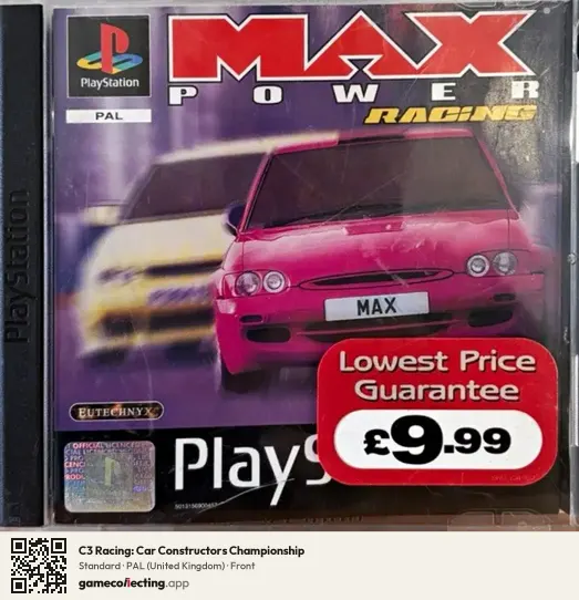 C3 Racing: Car Constructors Championship PlayStation, United Kingdom box front