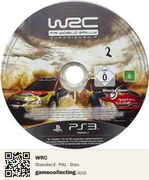 WRC PlayStation 3, PAL disc