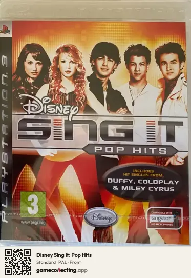 Disney Sing It: Pop Hits PlayStation 3, PAL box front