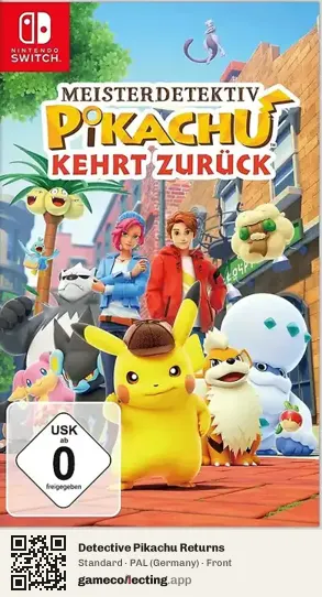 Detective Pikachu Returns Nintendo Switch, Germany box front