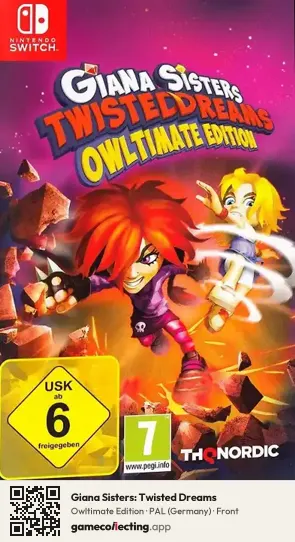 Giana Sisters: Twisted Dreams Nintendo Switch, Germany box front