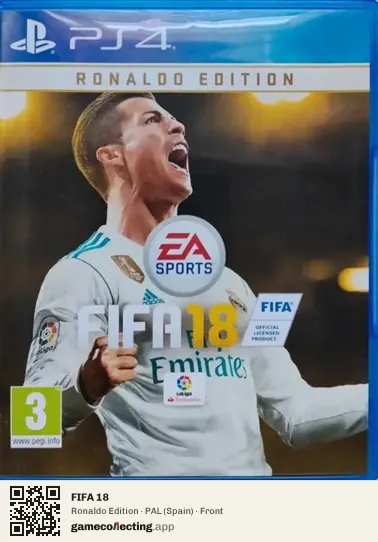 FIFA 18 PlayStation 4, Spain box front