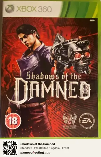 Shadows of the Damned Xbox 360, United Kingdom box front