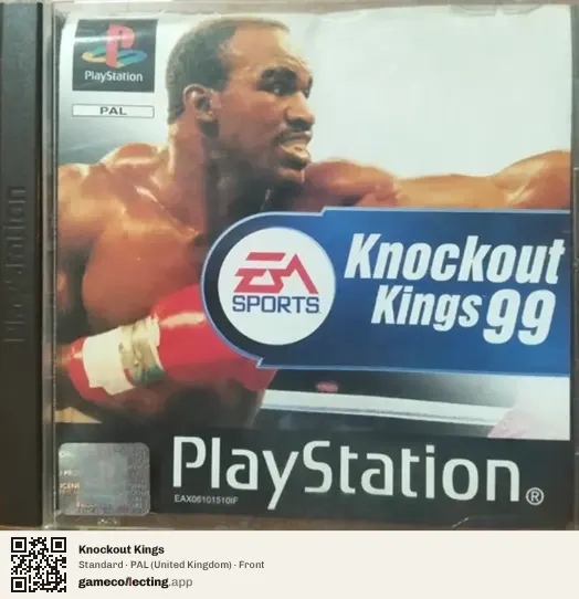 Knockout Kings PlayStation, United Kingdom box front