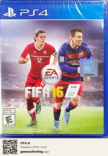 FIFA 16 PlayStation 4, NTSC box front