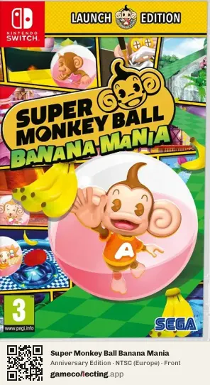 Super Monkey Ball Banana Mania Nintendo Switch, Europe box front