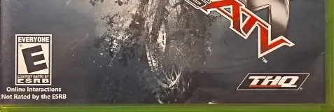 MX vs. ATV Reflex, the ESRB box on its front