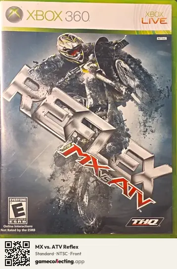 MX vs. ATV Reflex Xbox 360, NTSC box front