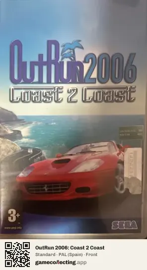 OutRun 2006: Coast 2 Coast PlayStation Portable, Spain box front