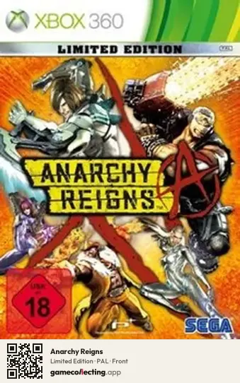Anarchy Reigns Xbox 360, PAL box front