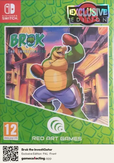 Brok the InvestiGator Nintendo Switch, PAL box front