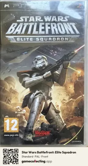Star Wars Battlefront: Elite Squadron PlayStation Portable, PAL box front