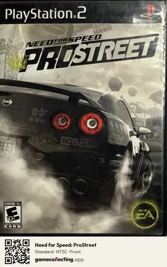 Need for Speed: ProStreet PlayStation 2, NTSC box front