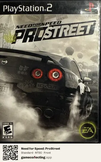 Need for Speed: ProStreet PlayStation 2, NTSC box front