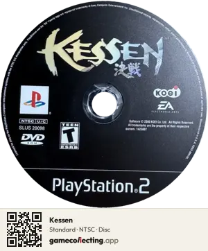 Kessen PlayStation 2, NTSC disc
