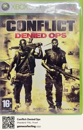 Conflict: Denied Ops Xbox 360, PAL box front