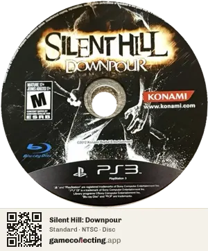 Silent Hill: Downpour PlayStation 3, NTSC disc