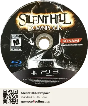 Silent Hill: Downpour PlayStation 3, NTSC disc