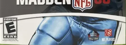 Madden NFL 08, the ESRB box on its front