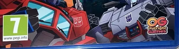 Transformers: Battlegrounds, the PEGI square on its front